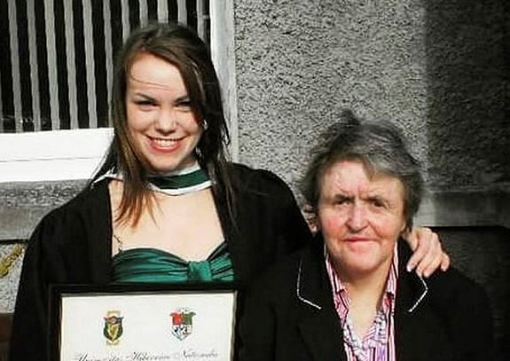 Edel and her mother Mary Hughes