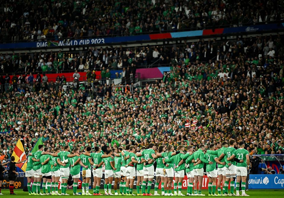 Irish fans were in fine voice at the crucial rugby match
