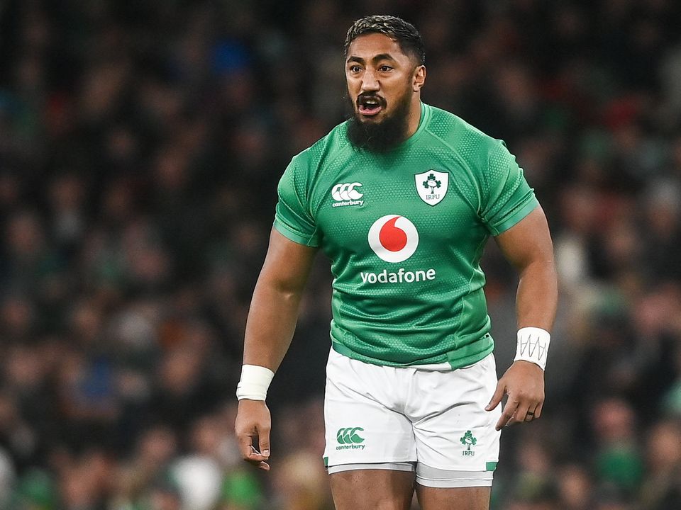 Bundee Aki was exposed at times against Italy. Photo: David Fitzgerald/Sportsfile