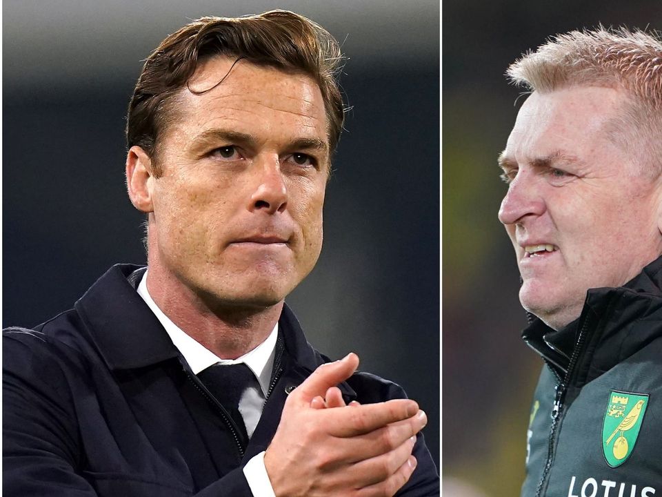Will Scott Parker, left, and Dean Smith’s sides be swapping places this weekend? (Adam Davy/Joe Giddens/PA)