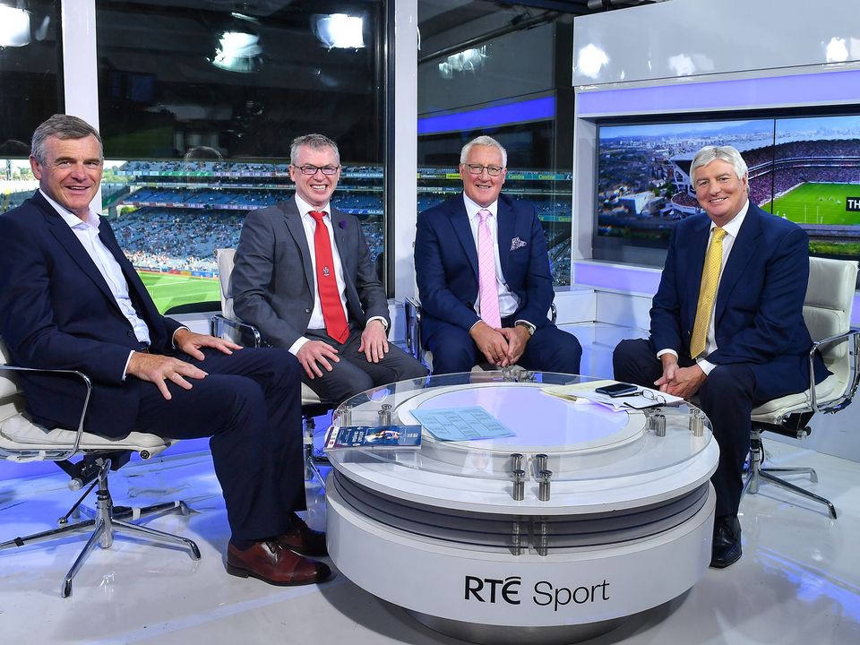 Pat with the Sunday Game team