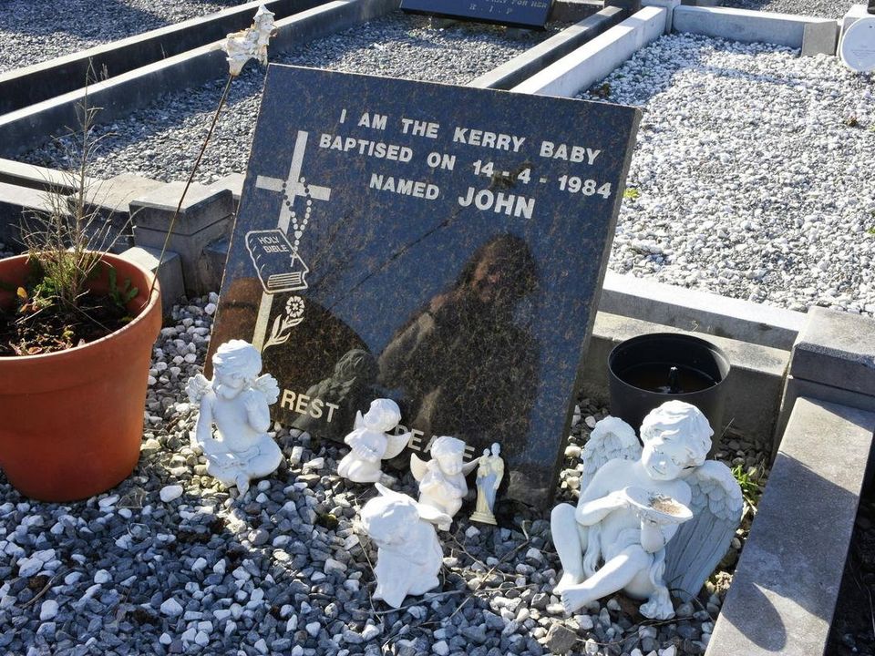 The grave of Kerry baby 'Baby John' in Holy Cross cemetery in Cahersiveen, Co Kerry