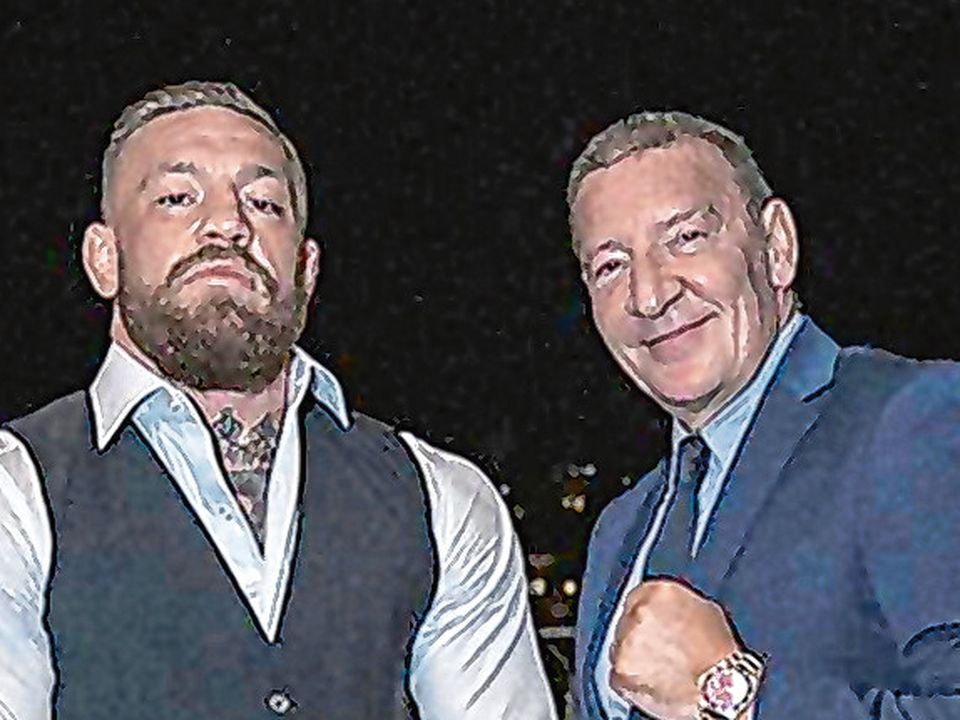 Conor McGregor at The Sistine Chapel, Rome with his dad Tony McGregorr - Oct, 2021