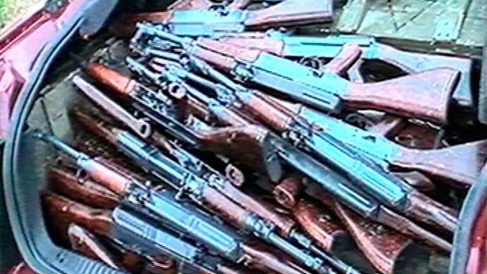 Seized loyalist weapons – but many others got through