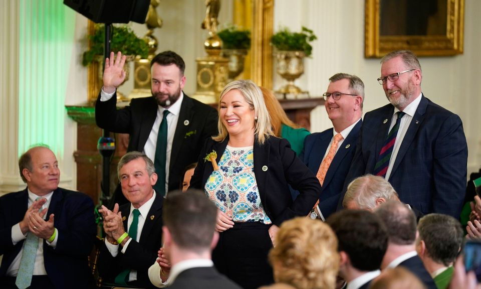 Northern Ireland political leaders in Washington