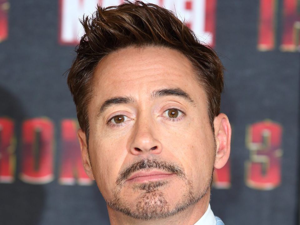 Robert Downey Jr attends the Iron Man 3 photocall  (Photo by Mike Marsland/Getty Images)