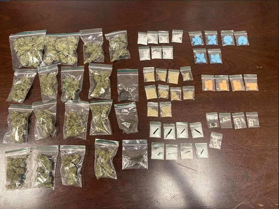 A food delivery rider was found with a huge amount of drugs in Dublin city centre. Twitter / @gardainfo
