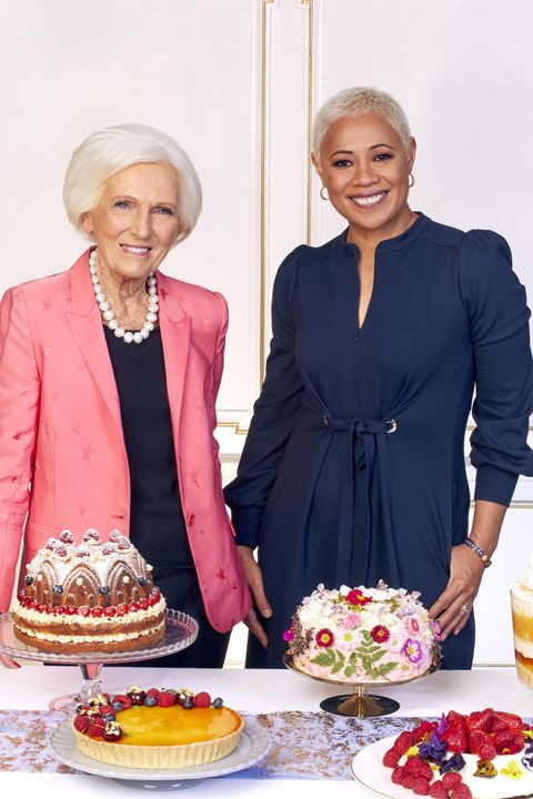Monica Galetti joins Dame Mary Berry to judge The Jubilee Pudding: 70 Years in the Baking (BBC/Sidney Street Productions/Nicky Johnston/PA)