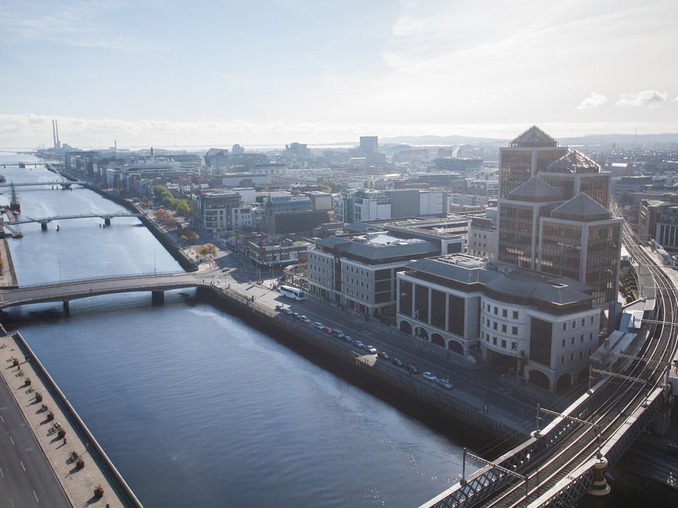 General view of Dublin city centre