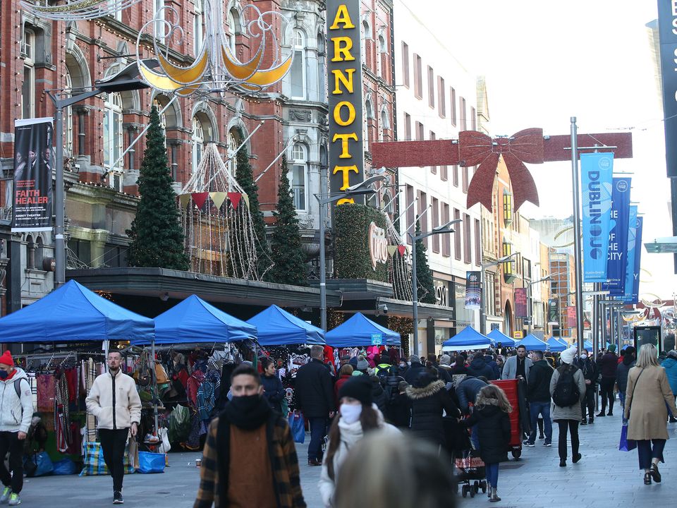 Henry Street was buzzing with shoppers as stalls reopened