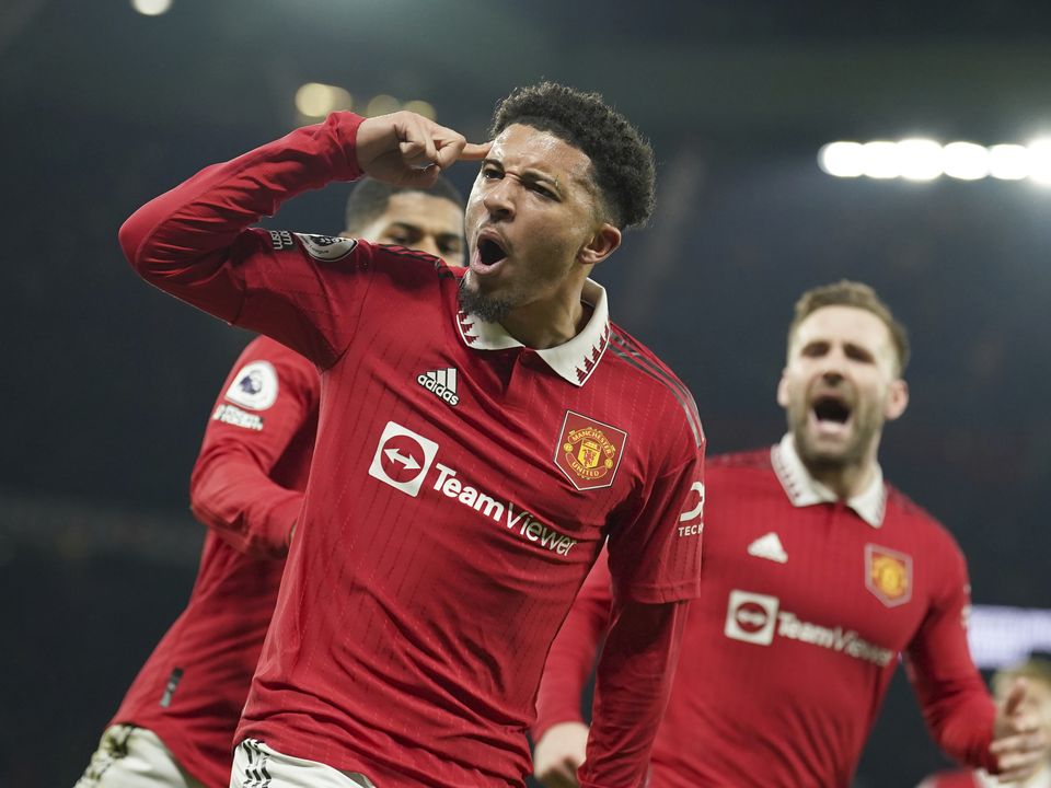 Jadon Sancho scored against Leeds (Dave Thompson/AP)