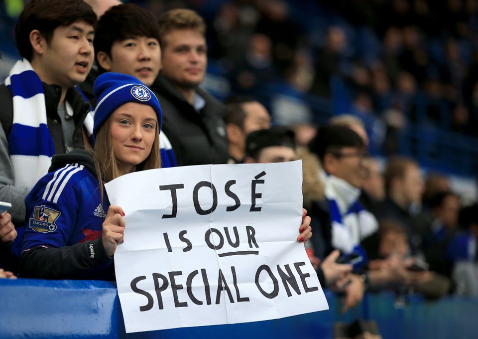Chelsea fans hail Jose Mourinho as the ‘Special One’ (John Walton/PA)