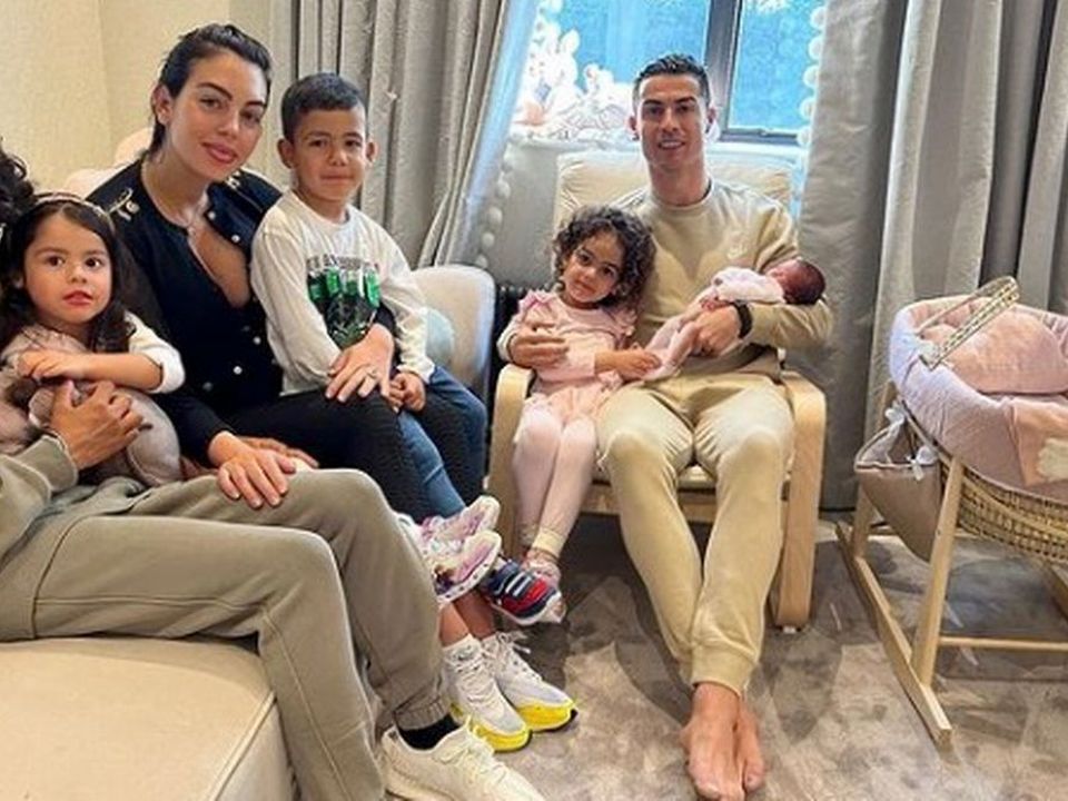 Ronaldo posted the moving family photo on Instagram