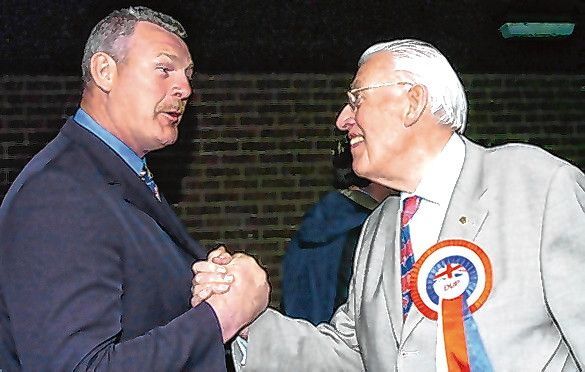 David Tweed with Ian Paisley