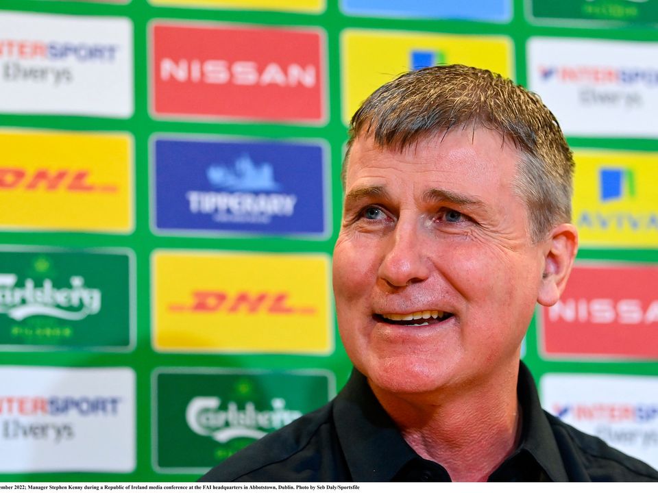 Republic of Ireland manager Stephen Kenny during a media conference. Photo: Sportsfile