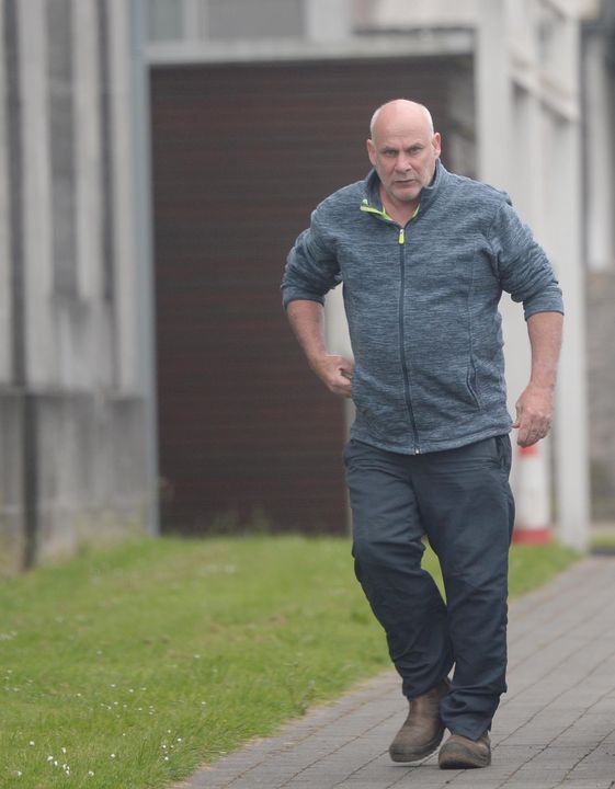 P J Rigney outside Tullamore Court.