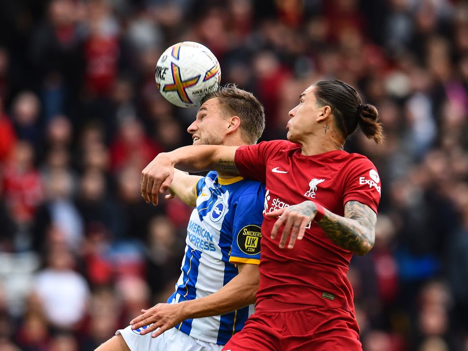 Darwin Nunez of Liverpool needs to convert more of the chances presented to him. Photo:Andrew Powell/Liverpool FC via Getty Images