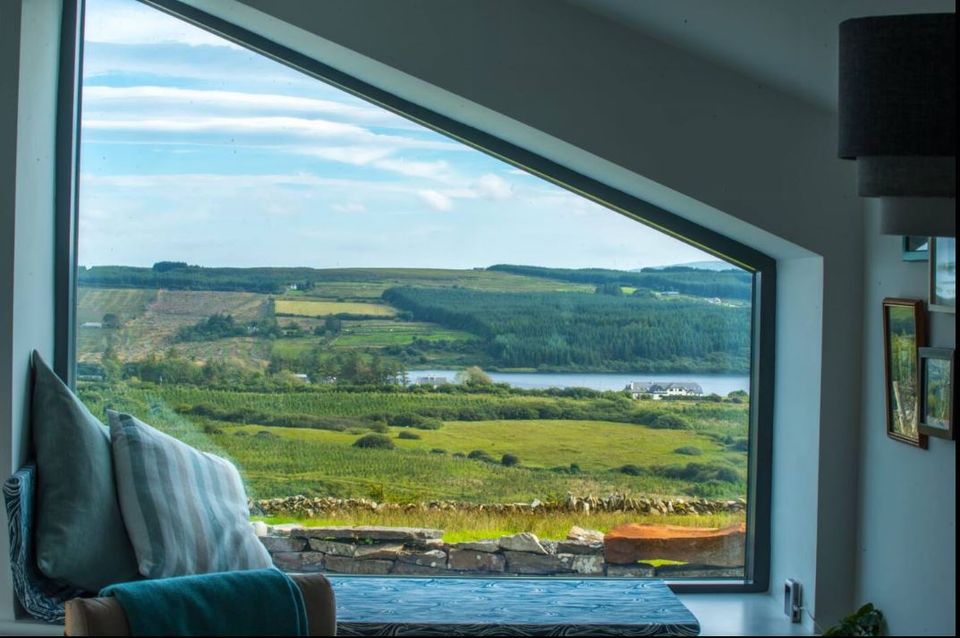 Tiny home in Clare with a lake view, available on Airbnb for €77 per night over the Christmas period.