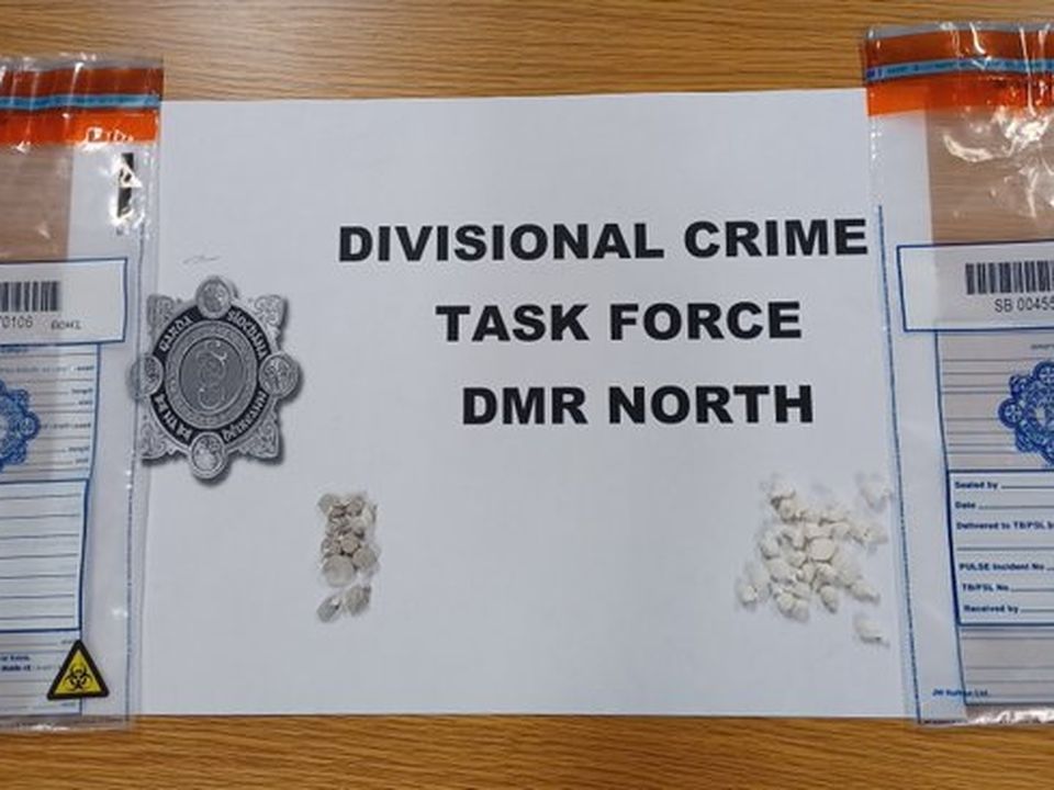 Gardaí seized over €3000 of suspected crack cocaine and heroin after stopping a male they observed acting suspiciously in Ballymun yesterday afternoon.