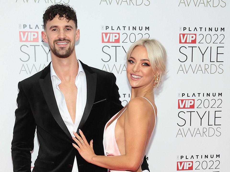 Matthew MacNabb and Laura Nolan pictured at the Platinum VIP Style Awards 2022 at The Marker Hotel, Dublin. Picture: Brian McEvoy