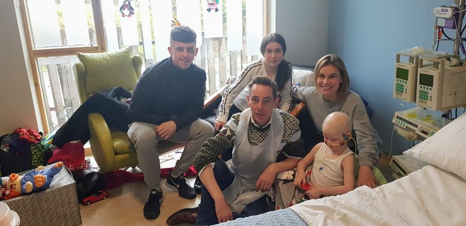RTE star Ryan Tubridy visited Harry Kieran McGeary in Crumlin's Children Hospital