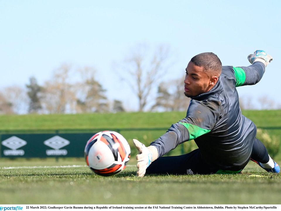 Gavin Bazunu has been withdrawn from the Ireland squad due to illness. Picture: Stephen McCarthy / SPORTSFILE