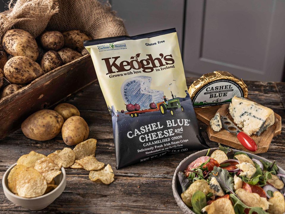 Keogh’s Cashel Blue Cheese & Caramelised Onion Crisps