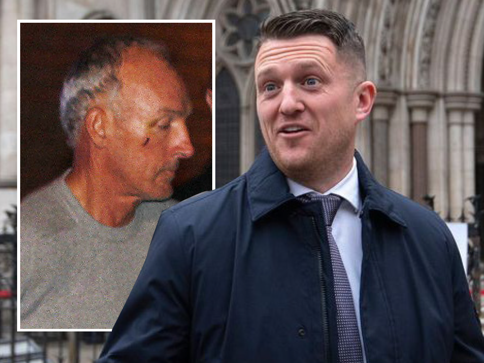 LINK: Tommy Robinson and (inset) John Cunningham