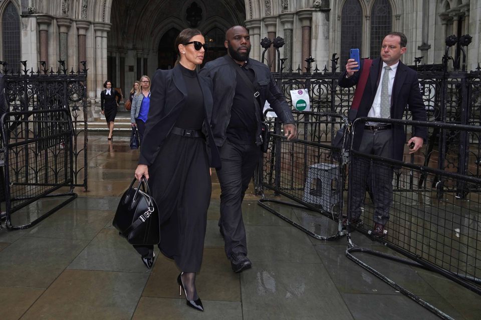 Rebekah Vardy leaves Royal Courts Of Justice, London