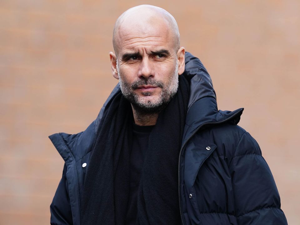Pep Guardiola is pleased with his achievements at Manchester City (Martin Rickett/PA)