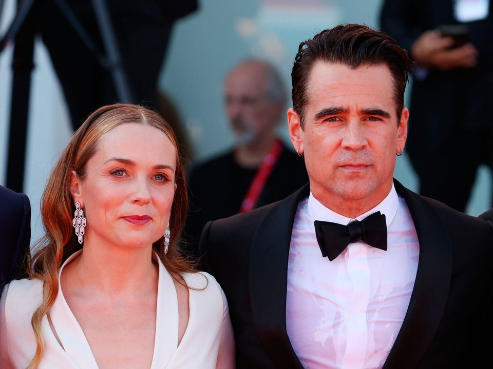 Kerry Condon and Colin Farrell at the 79th Venice International Film Festival