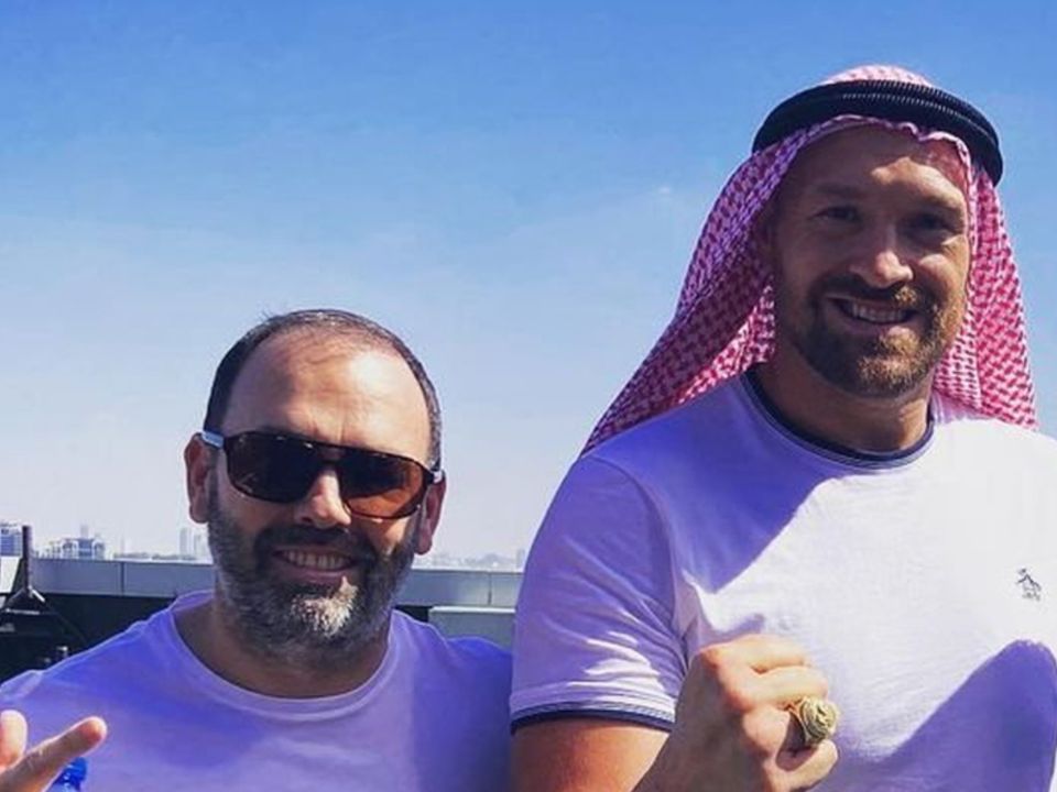 Tyson Fury with Daniel Kinahan