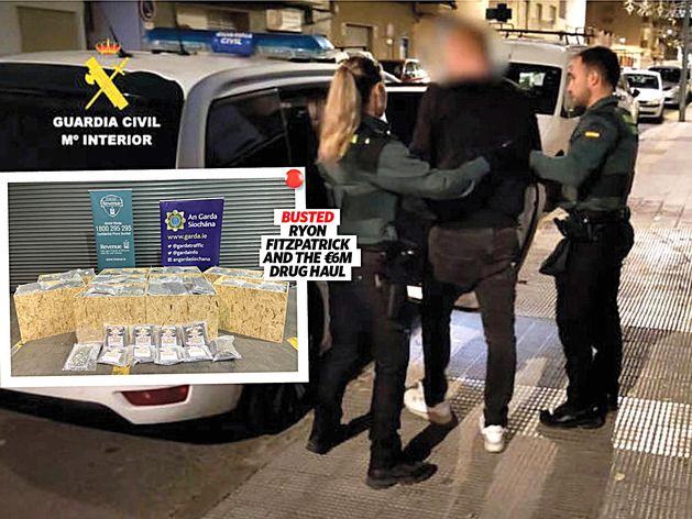 Posh ex Blackrock College student busted over €6m drugs haul while on-the-run in Spain