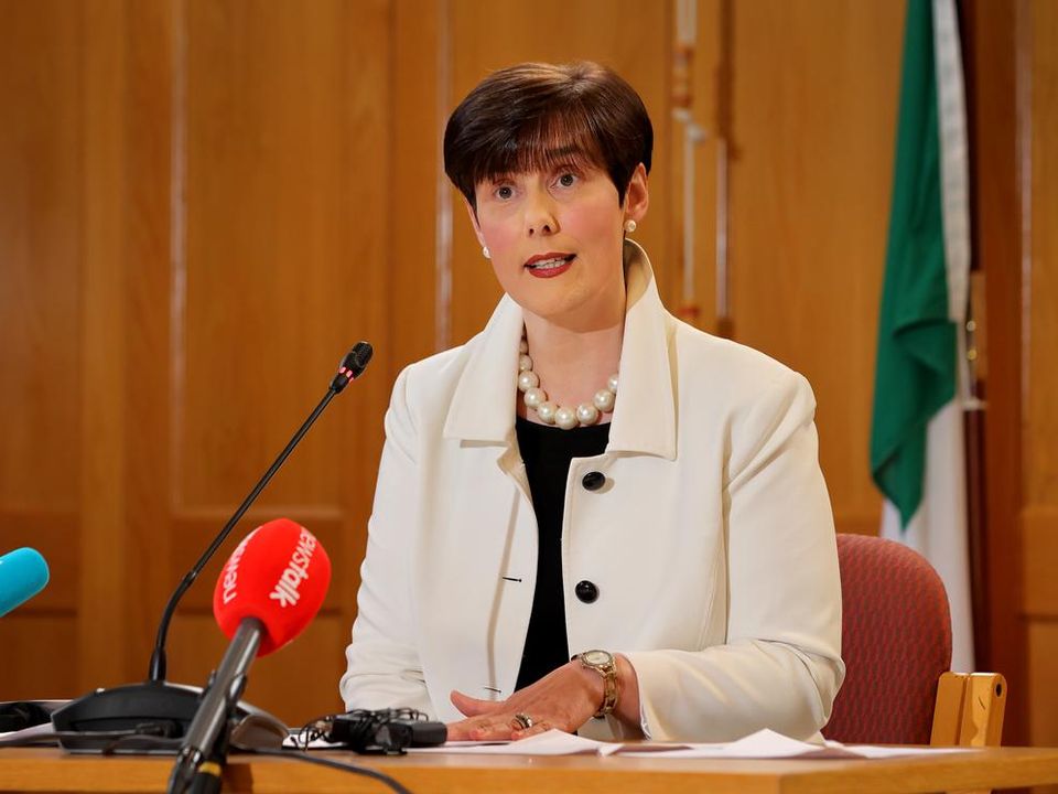 Education Minister Norma Foley said it is still the "firm objective" to hold a traditional Leaving Cert this summer. Photo: Frank McGrath
