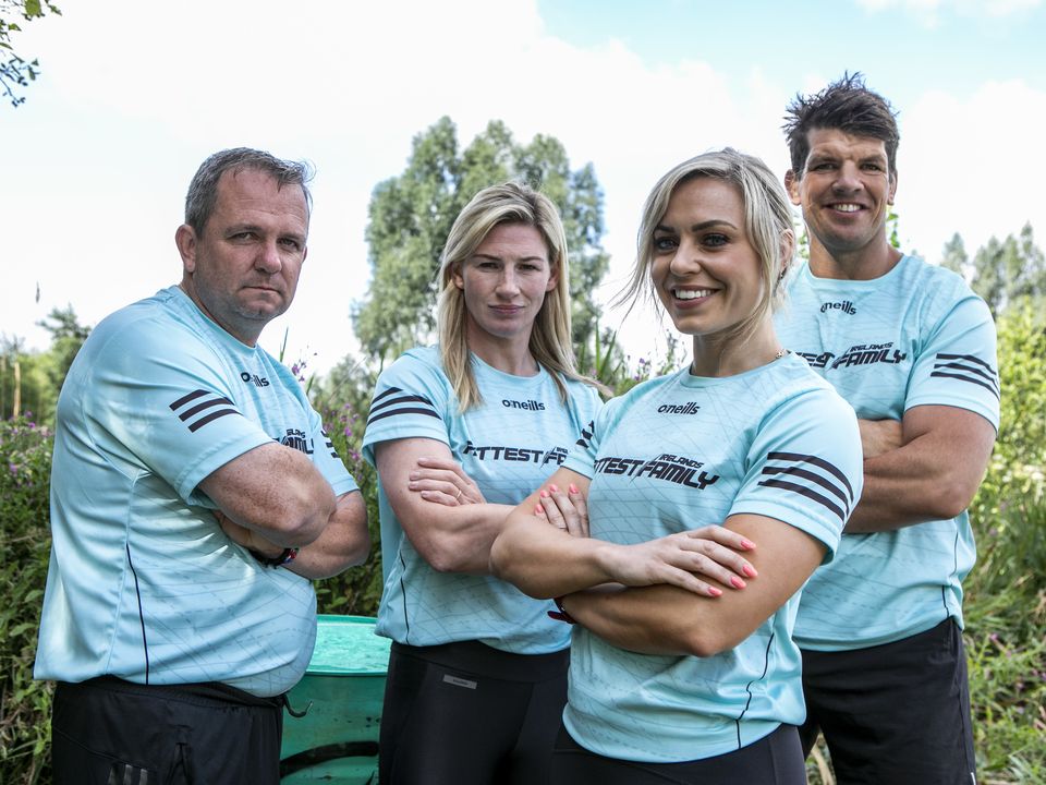 Davy with Nina Carberry, Anna Geary and Donncha O’Callaghan