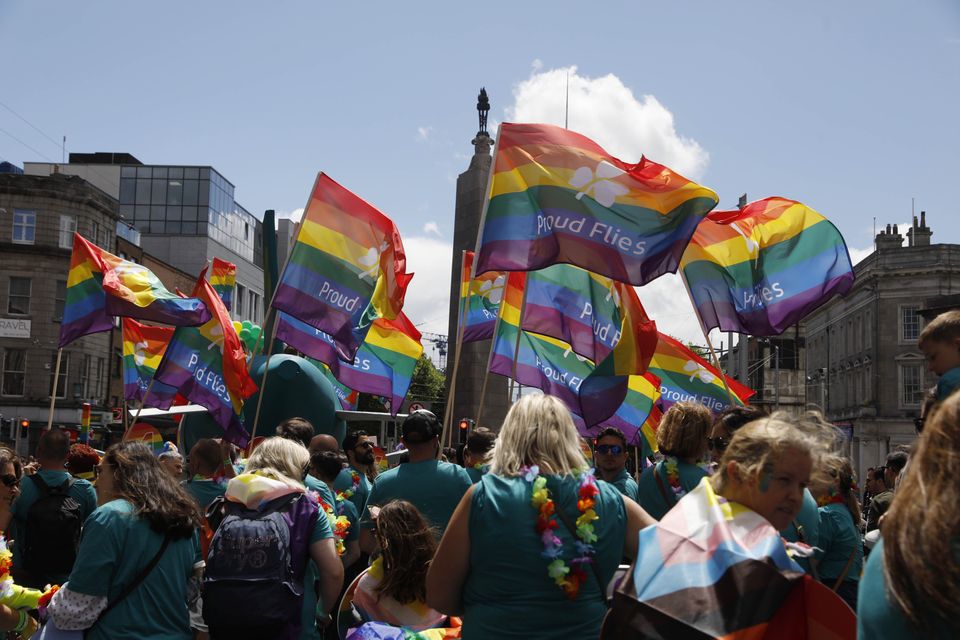 The Pride parade in Dublin Photo:Leon Farrell/Photocall Ireland