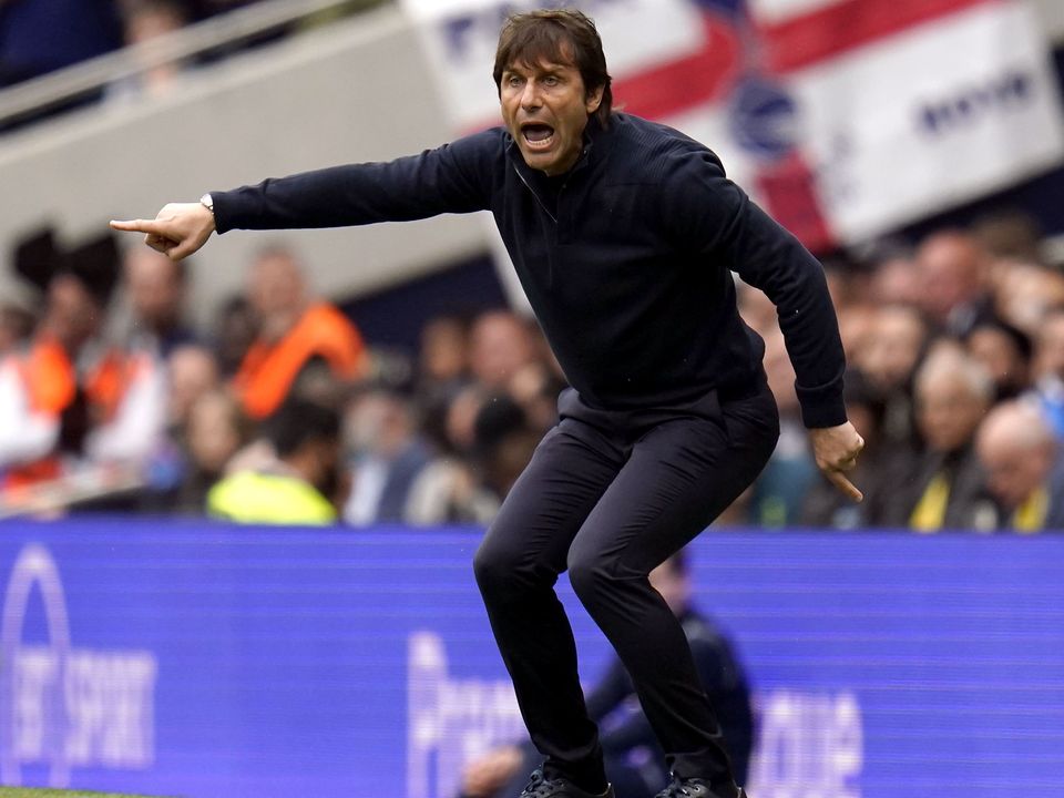 Antonio Conte is relishing the battle for a top four spot (Andrew Matthews/PA)
