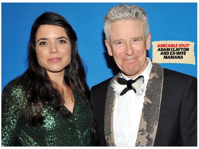 U2 bass player Adam Clayton and wife Mariana Teixeira de Carvalho ...