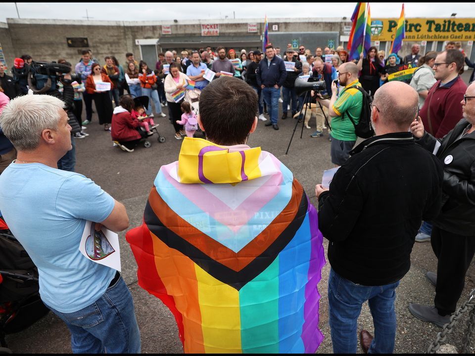 A rally in Navan to show solidarity