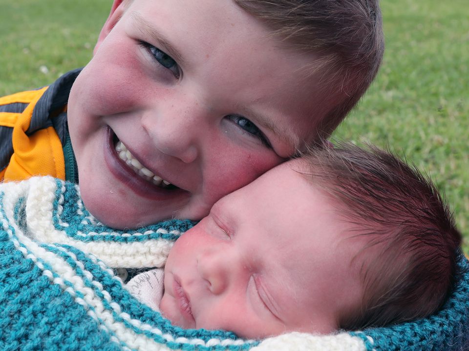 Daíthí with his little brother Cairbre this week