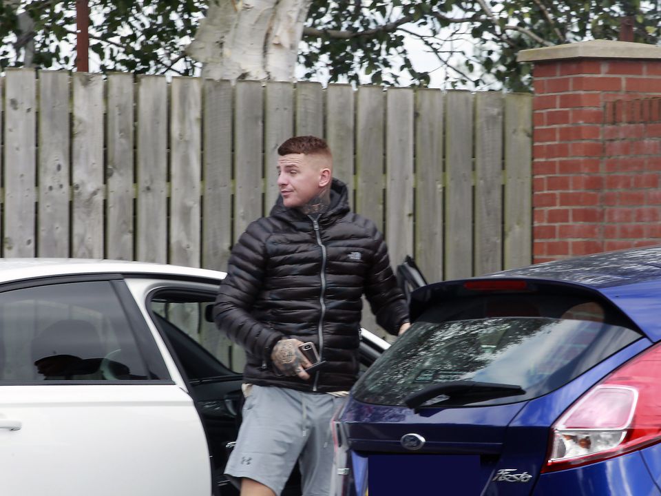 Convicted rapist Gerry Verner outside his east Belfast apartment
