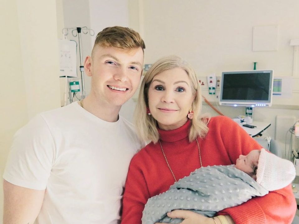 Yvonne Connolly with her son Jack and newborn graddaughter. Photo: Yvonne Connolly/Instagram