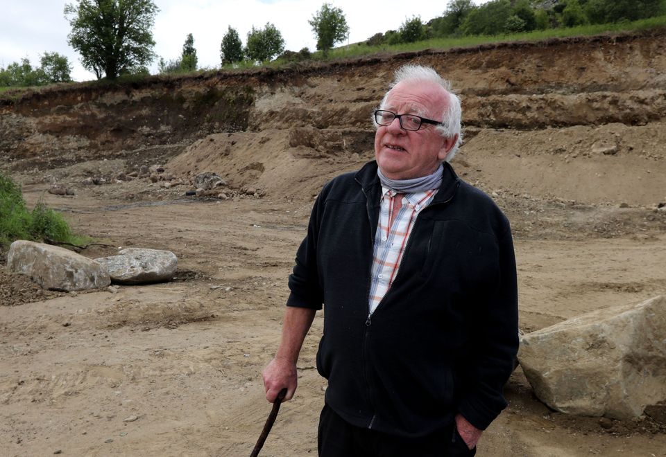 Seamus Murphy, a local historian, was devastated to see the mountain being cut away.