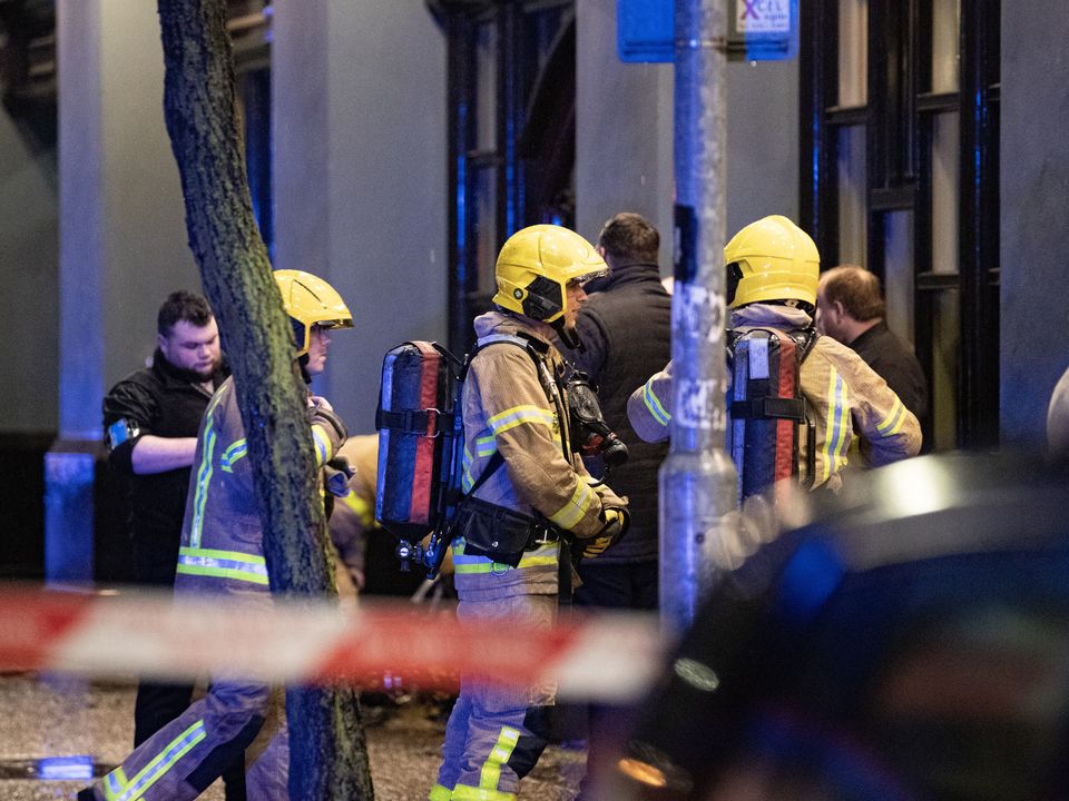 Firefighters battle blaze in Belfast City Centre on March 12th, 2023 (Photo by Kevin Scott for Belfast Telegraph)