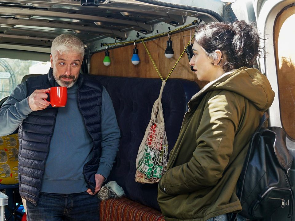 Michael Sheehan (Dean) with Maria Oxley Boarman (Dearbhla) in Fair City