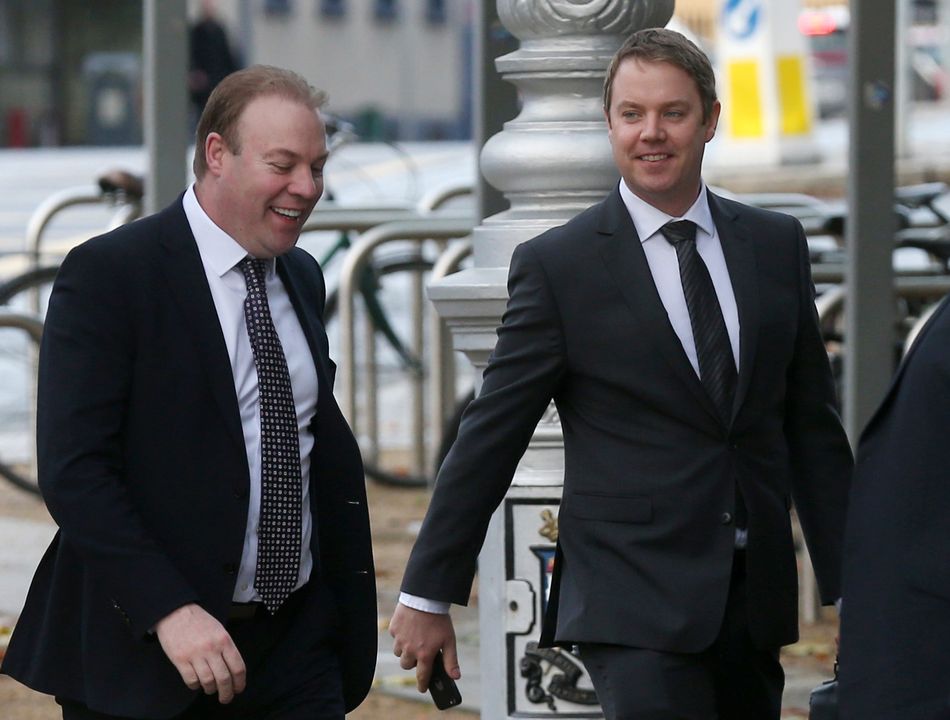 Jim Mansfield Jnr with his brother PJ, who is company secretary.