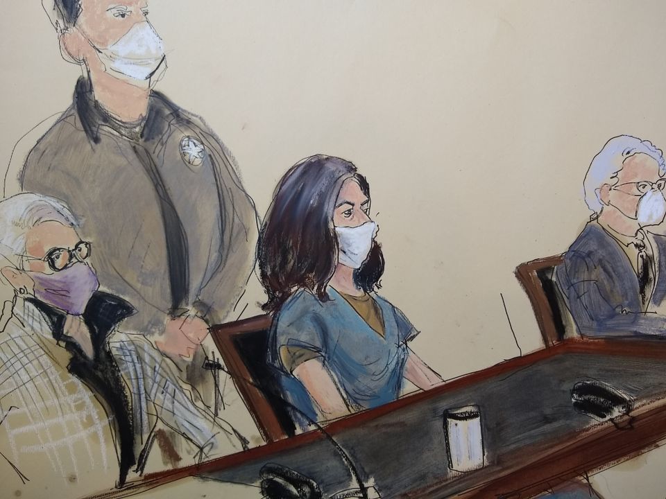 Ghislaine Maxwell appears in Manhattan Federal court (Elizabeth Williams/AP)