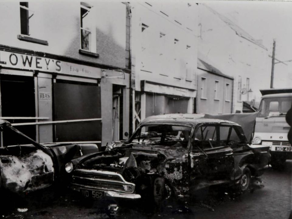 Belturbet in the wake of the bombing in December 1972