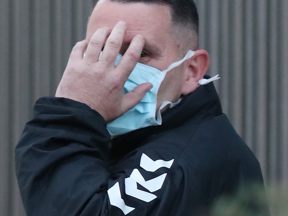 Glen Keegan (41), Russell Lane, Jobstown, Tallaght, Dublin 24, leaving Dublin Circuit Criminal Court after his case was adjourned. PIC: Collins Courts