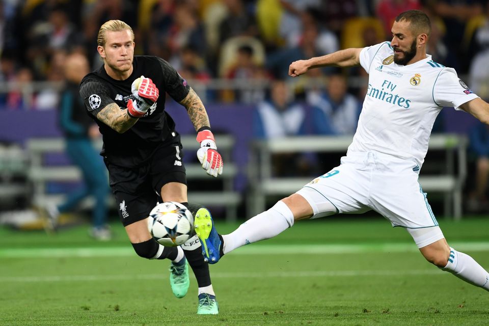 The Karius error which led to Karim Benzema’s goal in the 2018 Champions League final